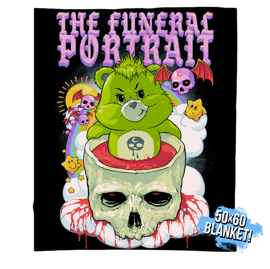 TFP Care Bear Skull 50x60" Blanket