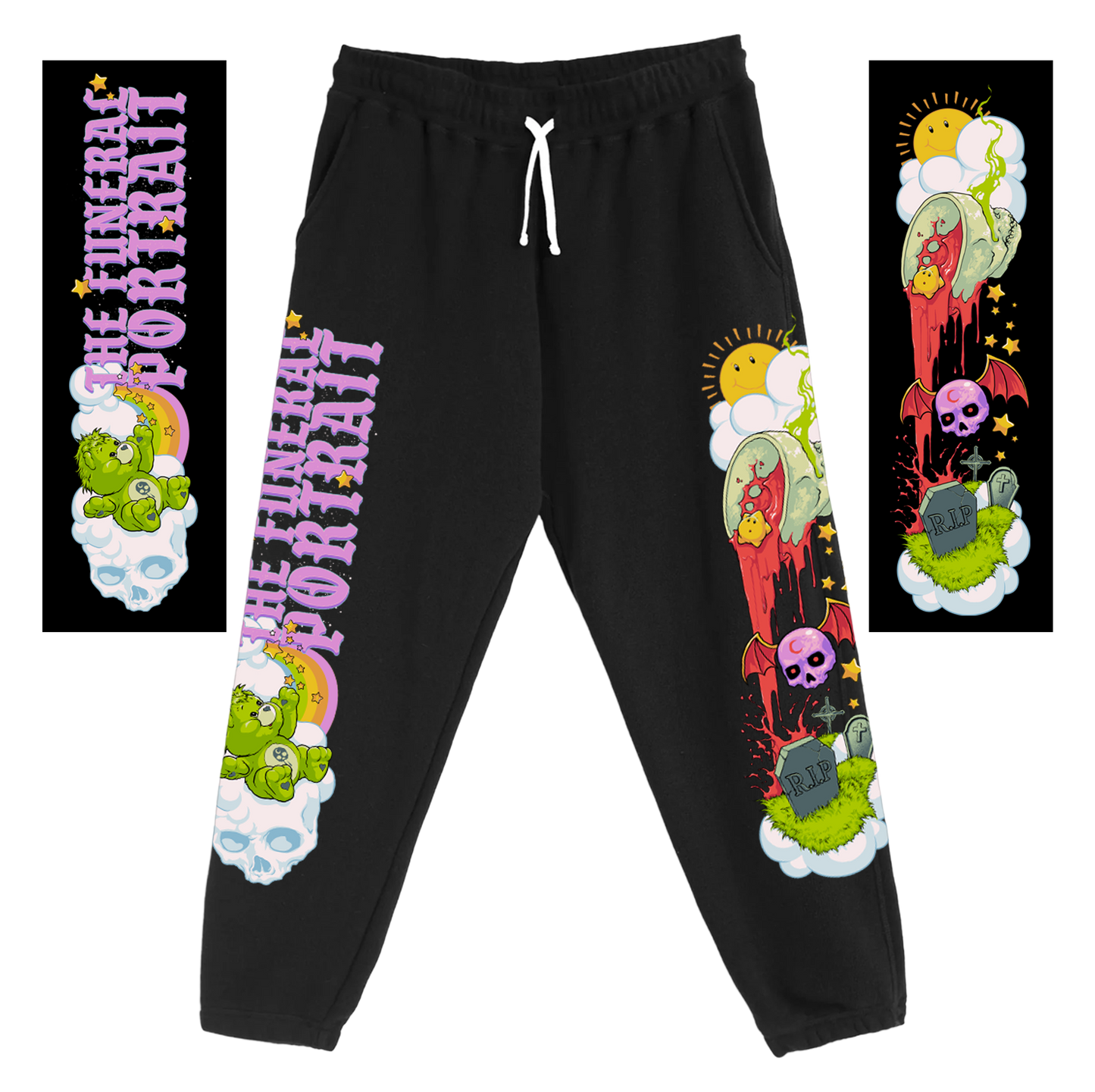 Care Bear Skull Sweat Pants