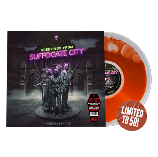 "Greetings From Suffocate City" 12" Vinyl Record - Liquid Bloody Valentine Variant