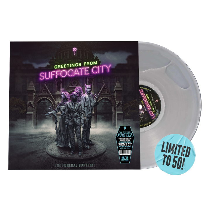 "Greetings From Suffocate City" 12" Vinyl Record - Liquid Holy Water Variant