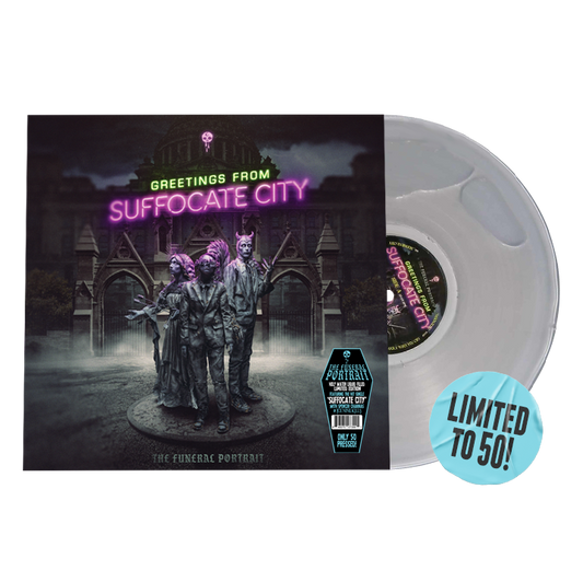 "Greetings From Suffocate City" 12" Vinyl Record - Liquid Holy Water Variant