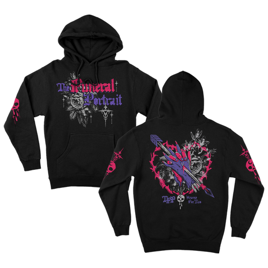 Hearse for Two Heart Hands Pullover Hoodie