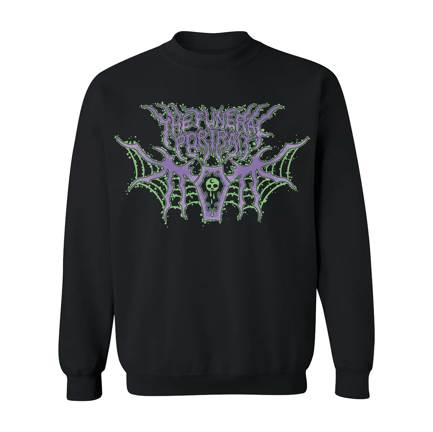 Spiderweb Bat Crew Neck Sweatshirt