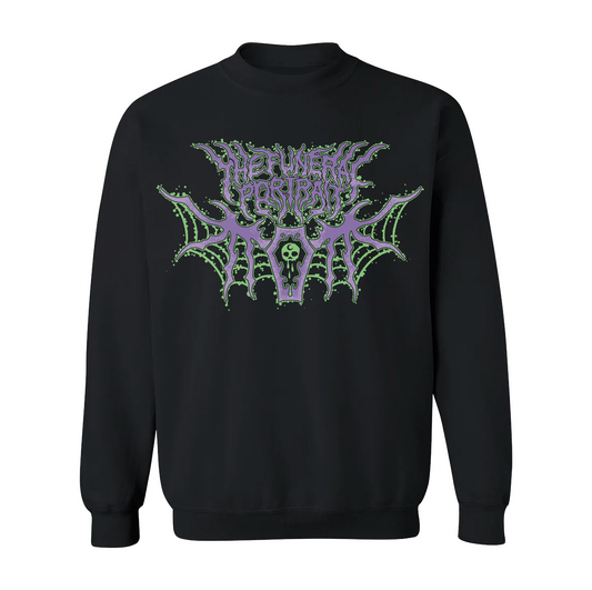 Spiderweb Bat Crew Neck Sweatshirt