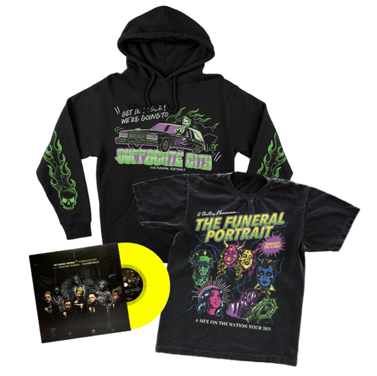 2025 Devotion Ceremony Hoodie, Tour Shirt, & Suffocate City 7" Bundle